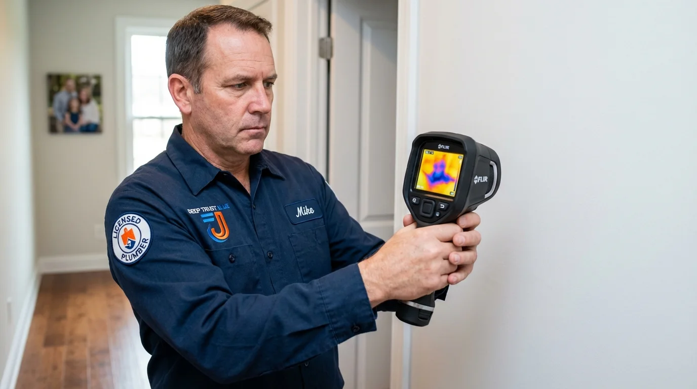 Thermal imaging leak detection by Johns Plumbing LLC in Rydal